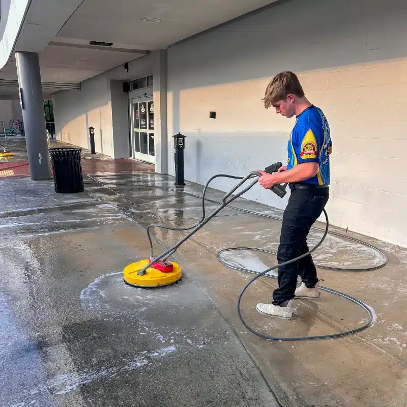 View commercial pressure washing project in Meadows Place